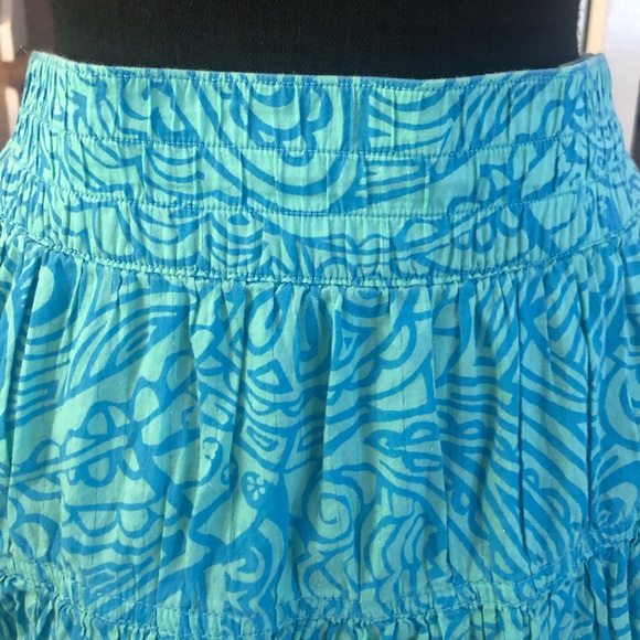 “HOST PICK” Tommy Hilfiger Teal Metallic A-Line Skirt - Picture 2 of 6